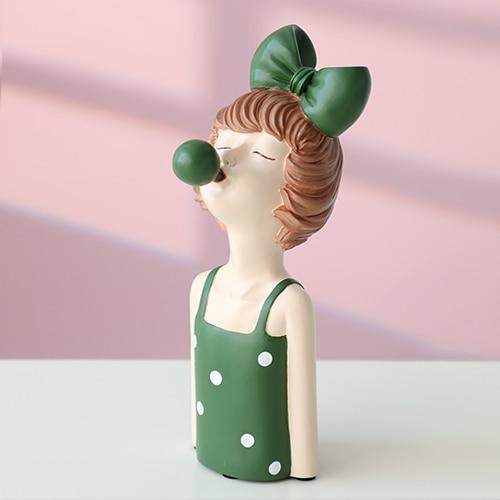 Modern Gorgeous Girl Resin Art Statue