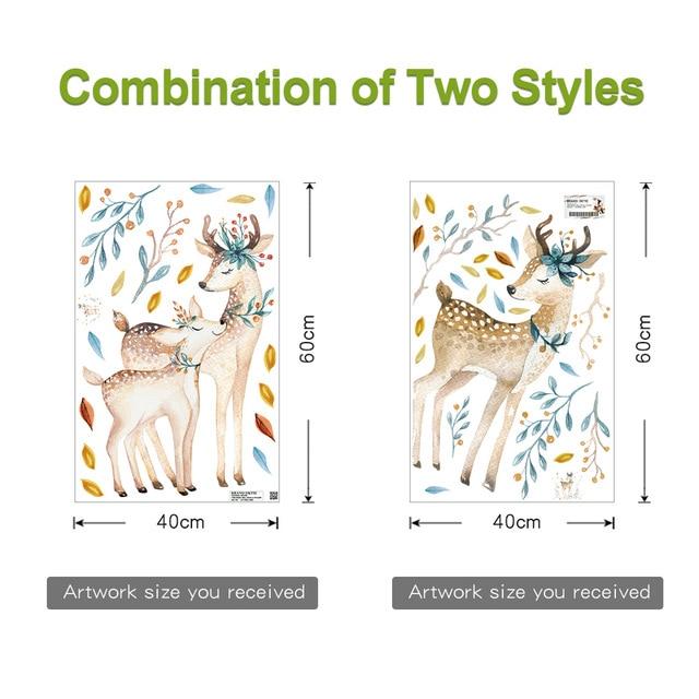 Bedroom Deer Wall Stickers For Kids Rooms