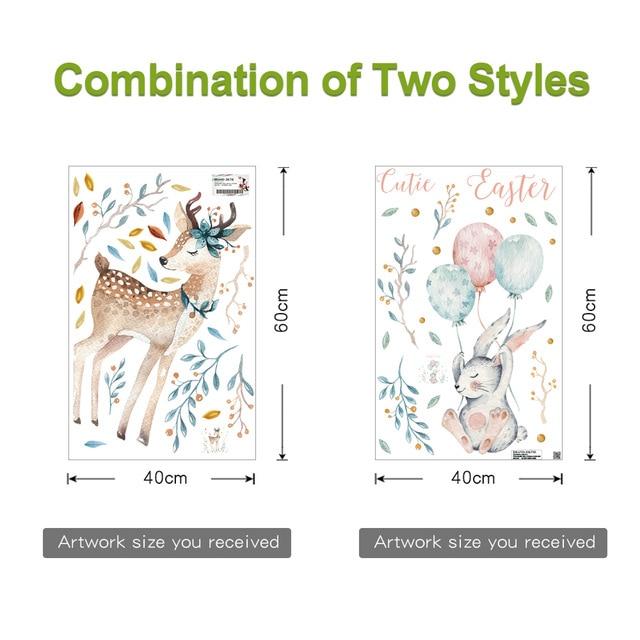 Bedroom Deer Wall Stickers For Kids Rooms