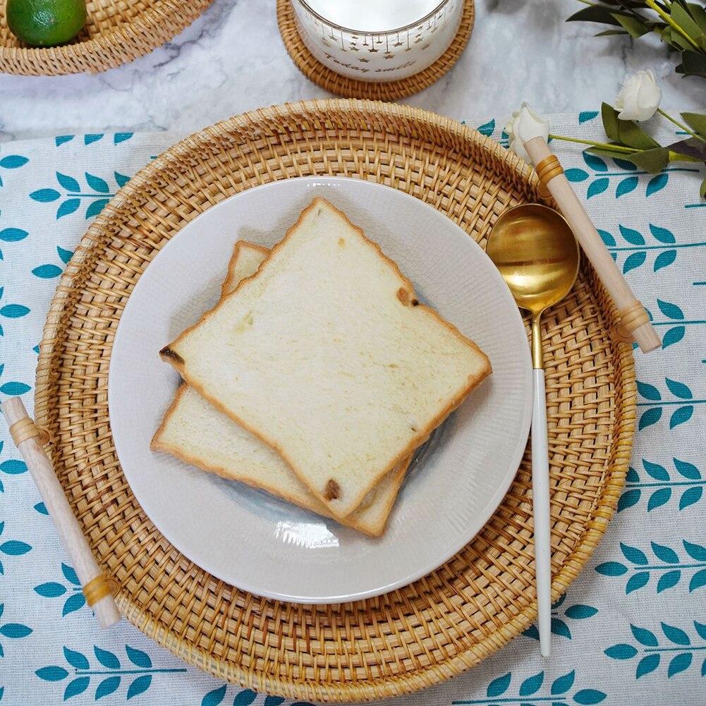 Rattan Handwoven Round High Wall Serving Tray