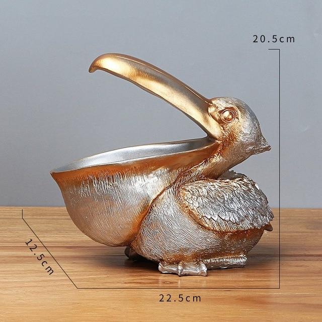 Pelican Statue Key Candy Container