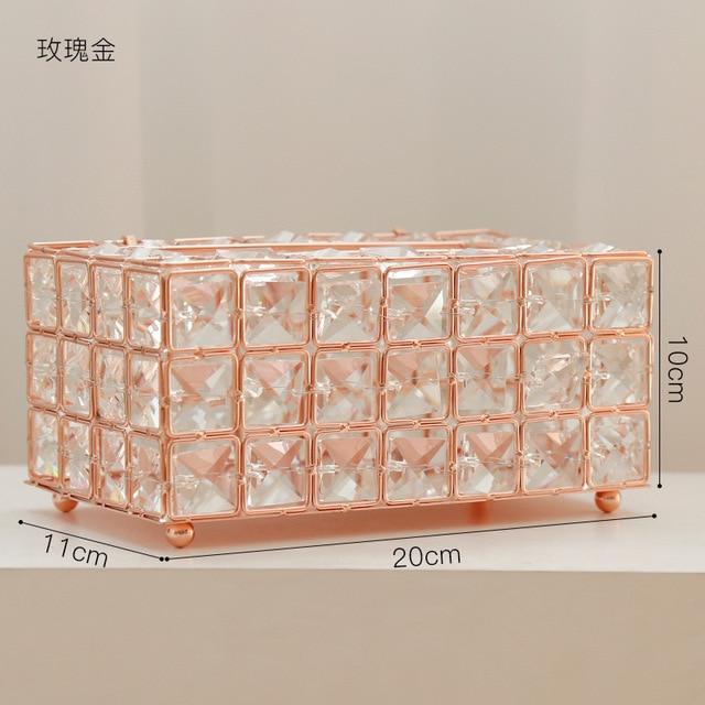 Crystal Glass Tissue Box