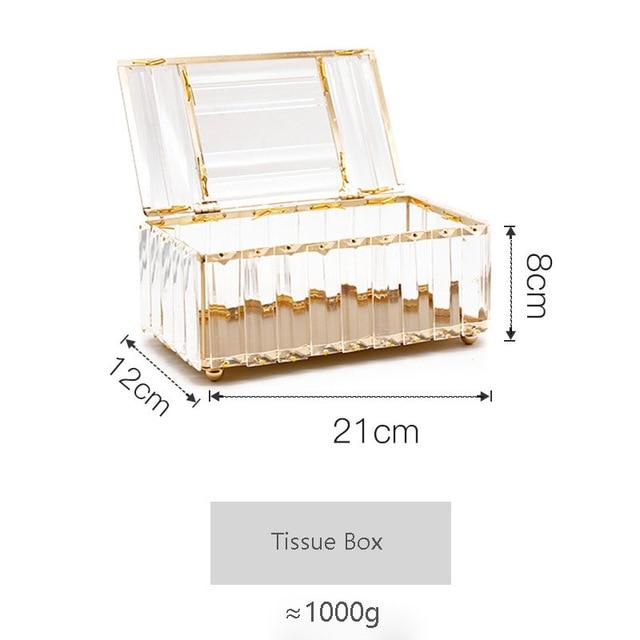 Crystal Glass Tissue Box