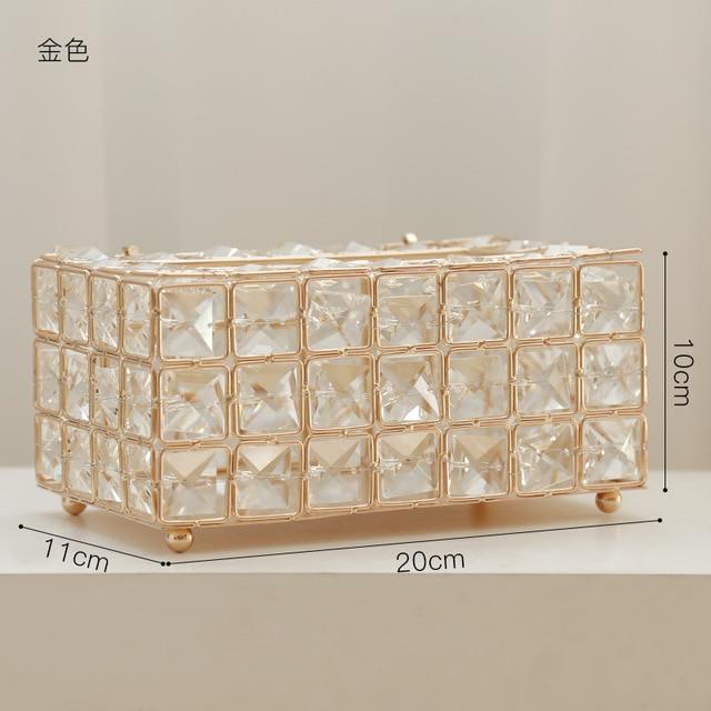 Crystal Glass Tissue Box