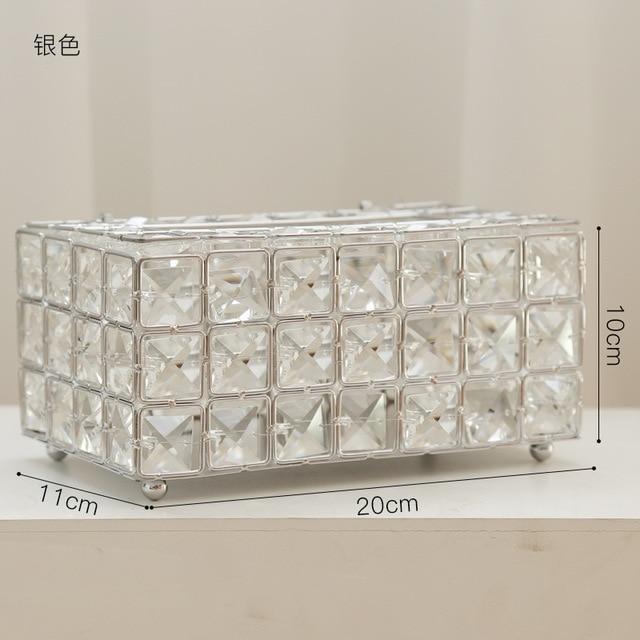 Crystal Glass Tissue Box