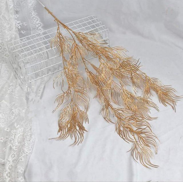 50CM 70CM Artificial Golden Palm Leaves