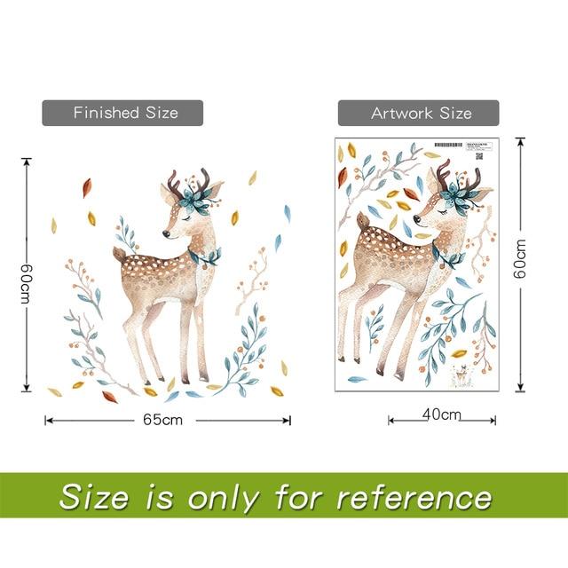 Bedroom Deer Wall Stickers For Kids Rooms