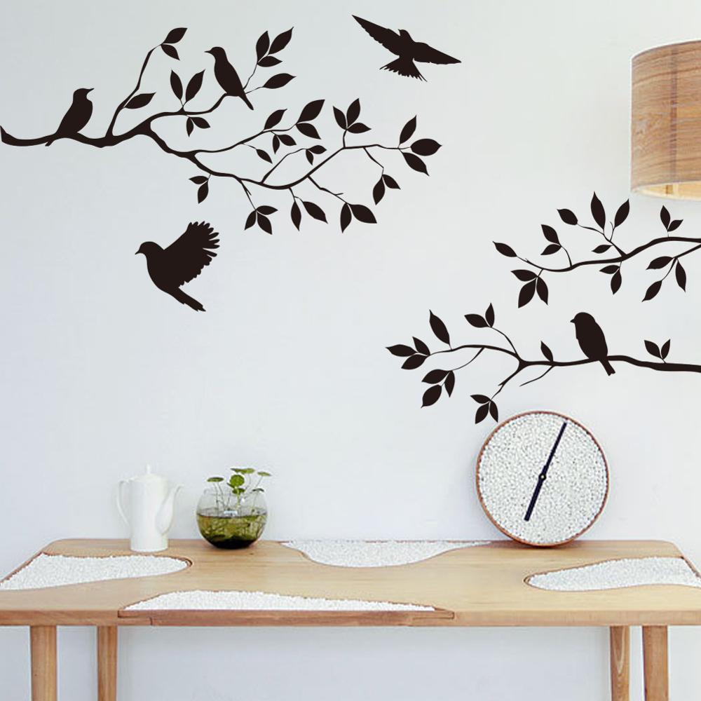 Bird Branch Wall Stickers