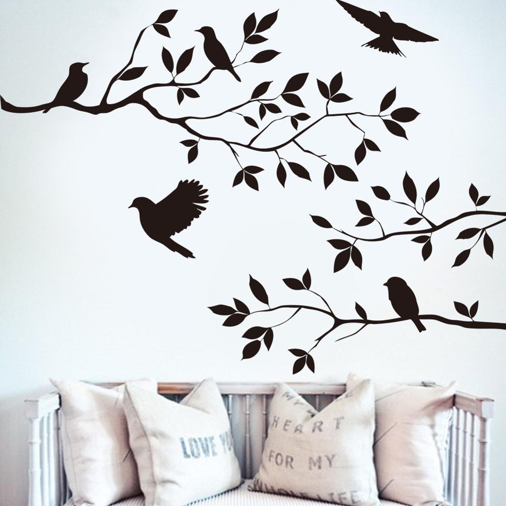 Bird Branch Wall Stickers