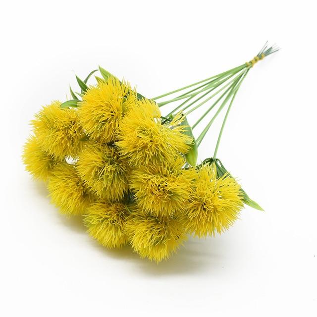 5 Pieces Plastic Dandelion Vases Wedding Bridal Artificial Flowers