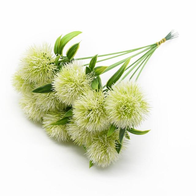 5 Pieces Plastic Dandelion Vases Wedding Bridal Artificial Flowers