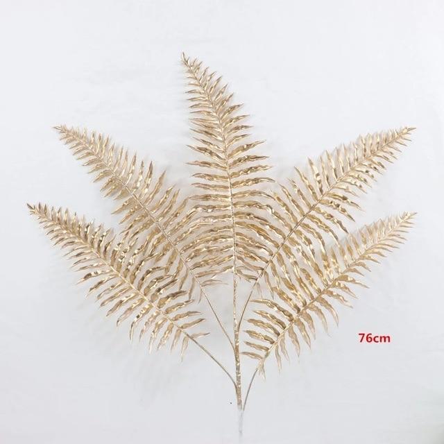 50CM 70CM Artificial Golden Palm Leaves