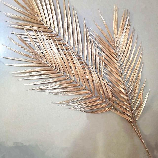 50CM 70CM Artificial Golden Palm Leaves