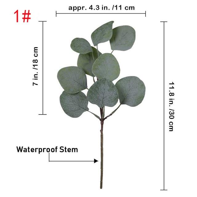 5pcs Artificial Eucalyptus Leaf