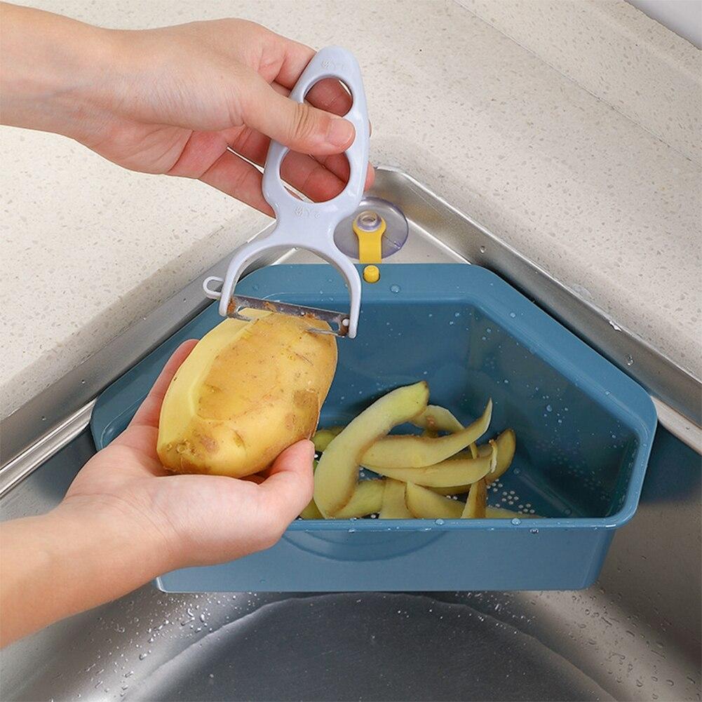 Multifunctional Corner Sink Drain Rack Shelf