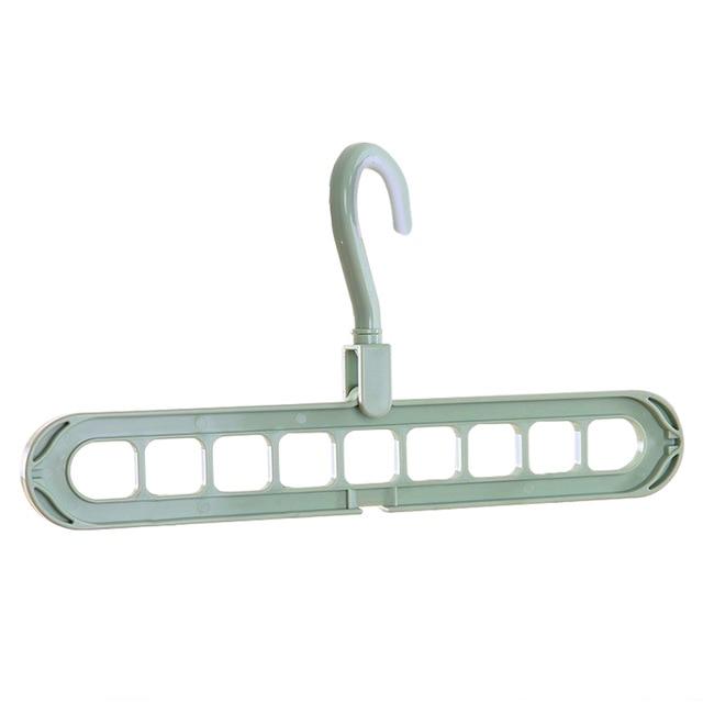 9-Holes Saving Hanger Multi-Port Clothing Rack