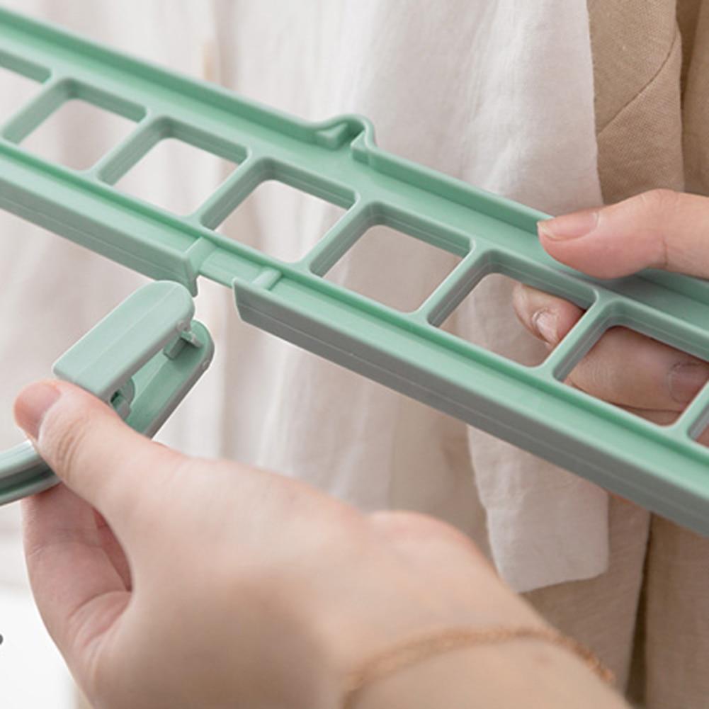 9-Holes Saving Hanger Multi-Port Clothing Rack