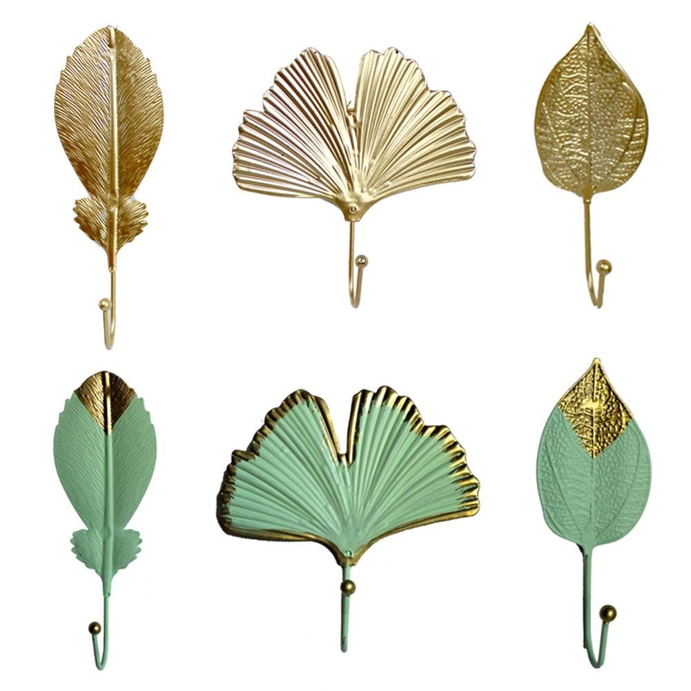 Nordic Leaf Shaped Wall Storage Hook Home Decoration