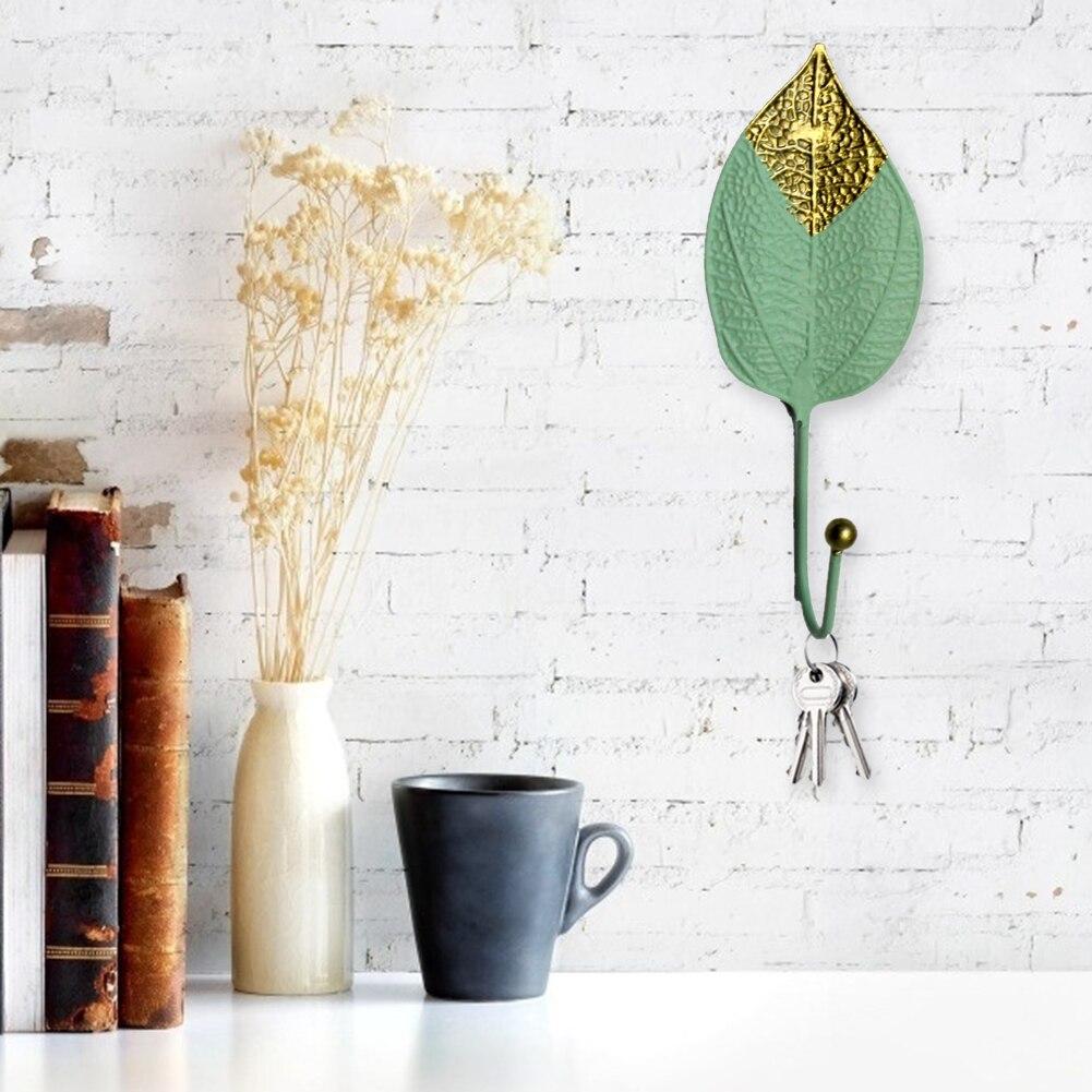 Nordic Leaf Shaped Wall Storage Hook Home Decoration