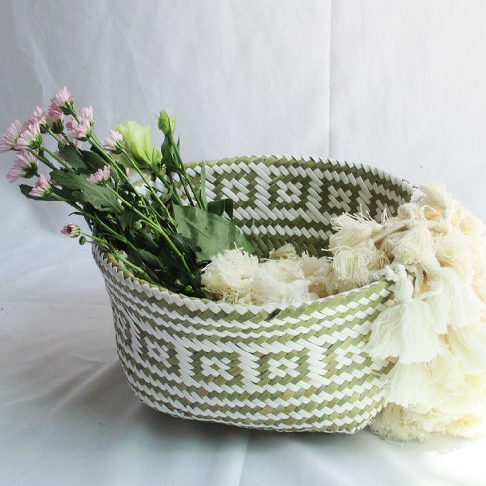 Handmade Woven Storage Pot Garden Flower Vase