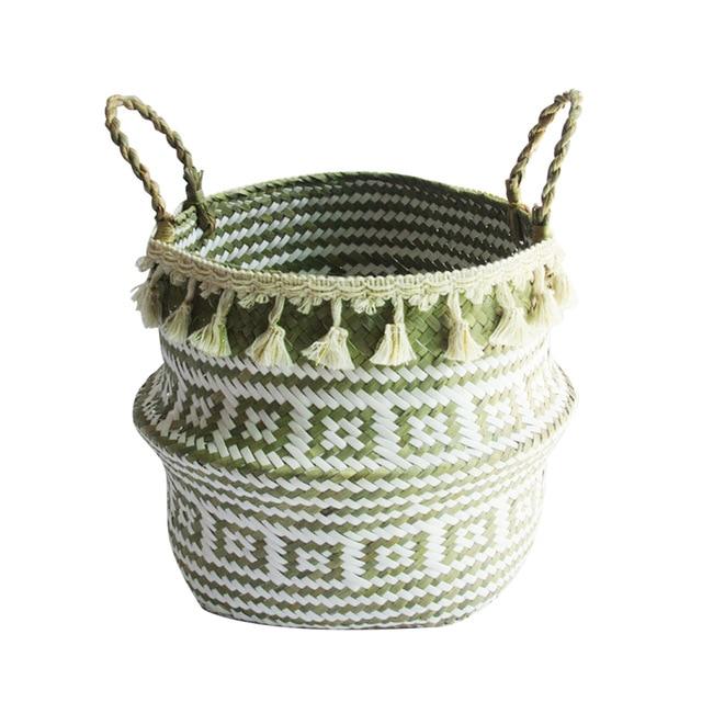 Handmade Woven Storage Pot Garden Flower Vase