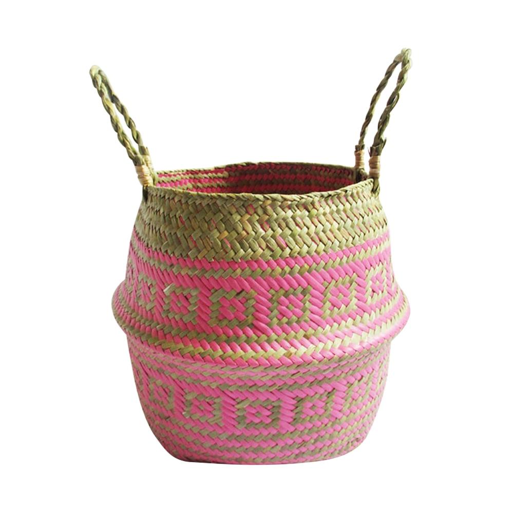 Handmade Woven Storage Pot Garden Flower Vase