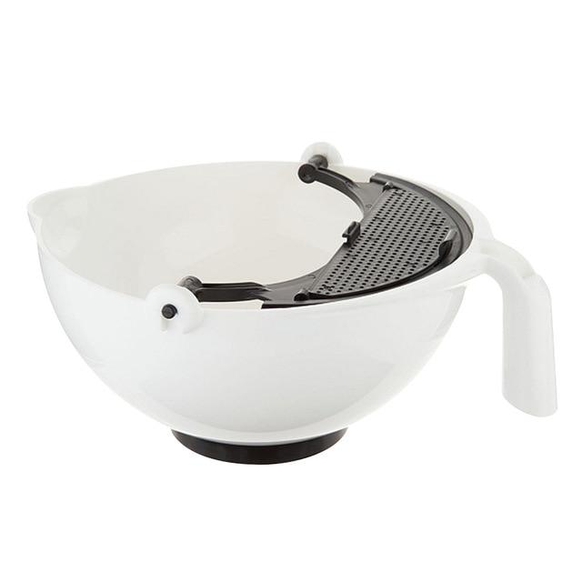 Handle Drain Storage Basket Kitchen 360 Degree Rotation