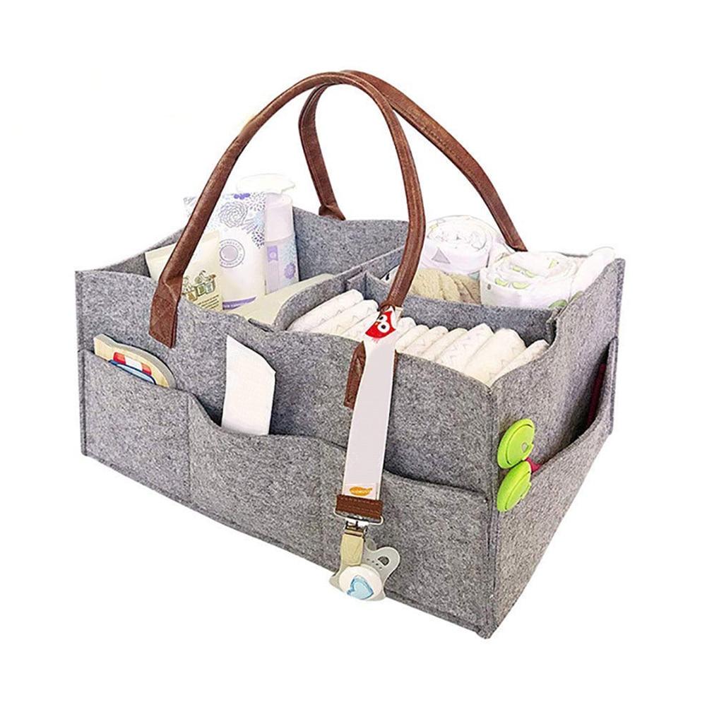 Portable Foldable Felt Diaper Storage Bags