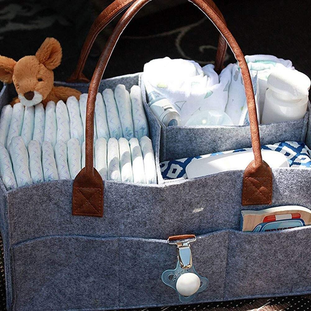 Portable Foldable Felt Diaper Storage Bags