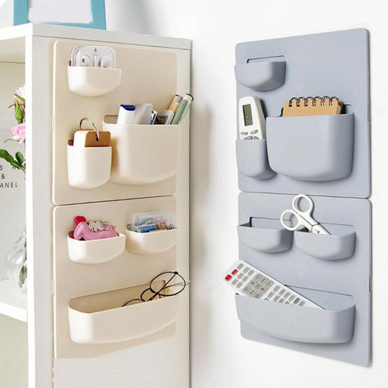 Plastic Self-adhesive Kitchen Fridge Storage Rack