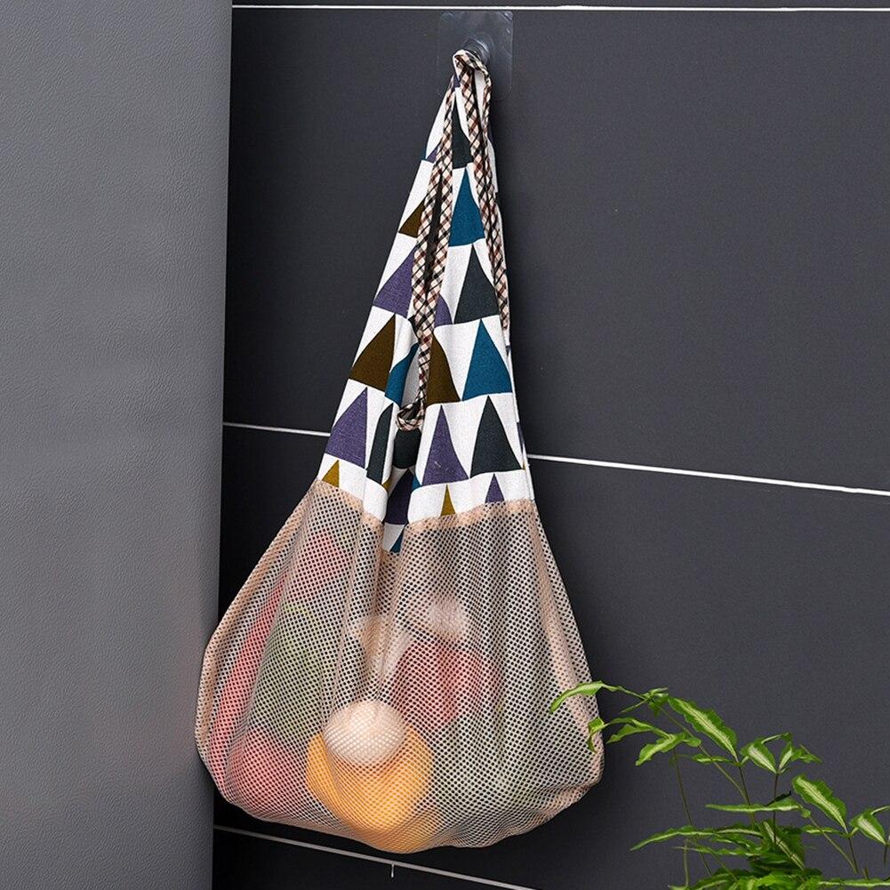 Mesh Vegetable Fruit Storage Totes Shopping Bags