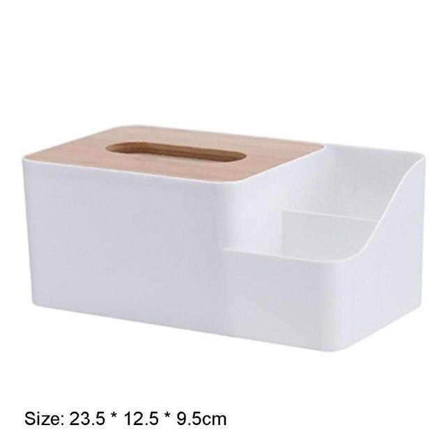 Multi-function Plastic Tissue Box Phone Shelf Holder