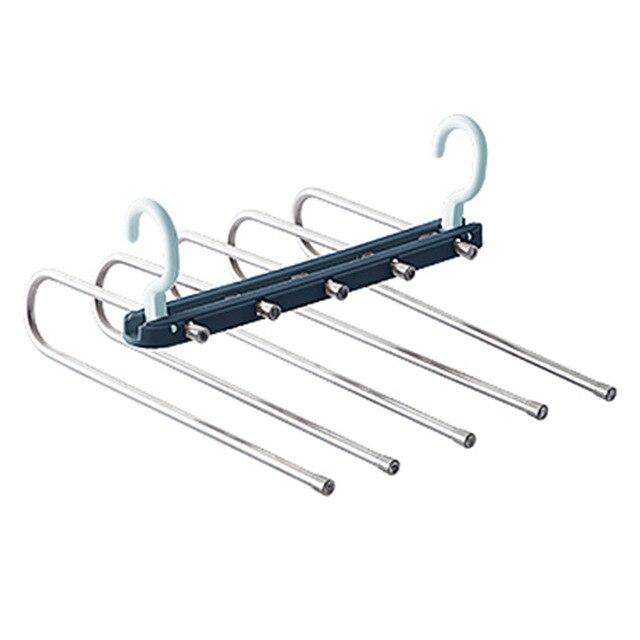 5 in 1 Trousers shelves Stainless Steel Clothes Hangers