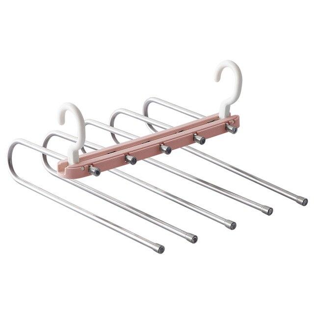 5 in 1 Trousers shelves Stainless Steel Clothes Hangers