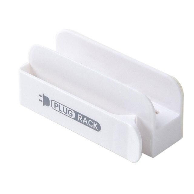 Self-adhesive Plastic Mobile Phone Plug Holder