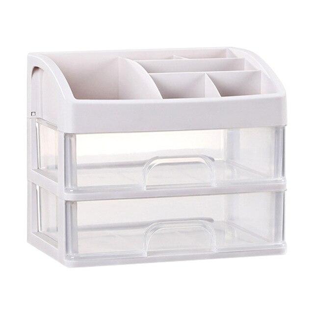 Transparent Desk Organizer Drawer Storage Box