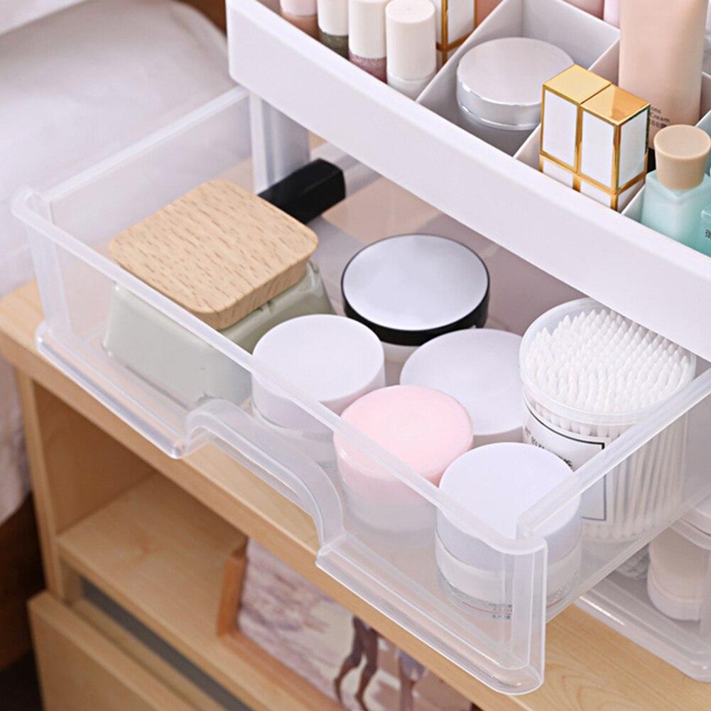 Transparent Desk Organizer Drawer Storage Box