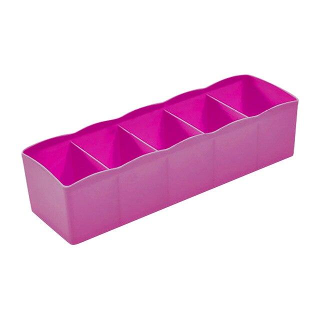 5 Grids Underwear Bra Organizer Storage Box