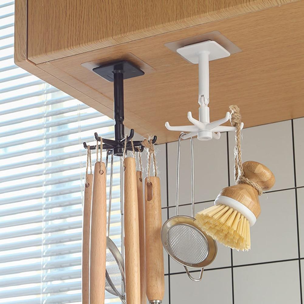 360 Degrees Rotating Hook Holder Bathroom Organizar