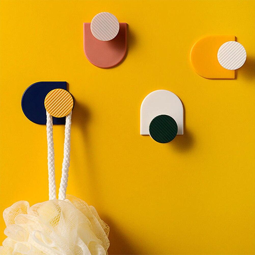 4 Pcs Multifunctional Adhesive Wall Storage Hook