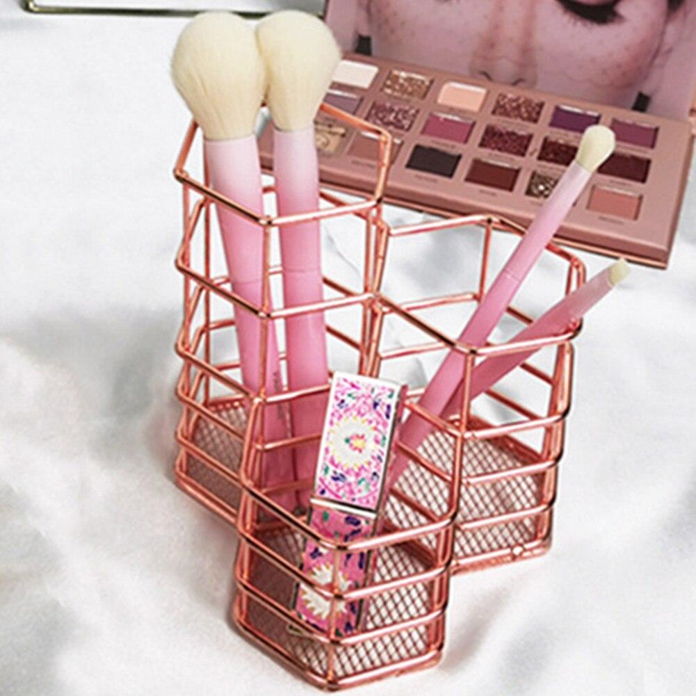 3 Grids Cosmetic Tools Brush Bucket Holder