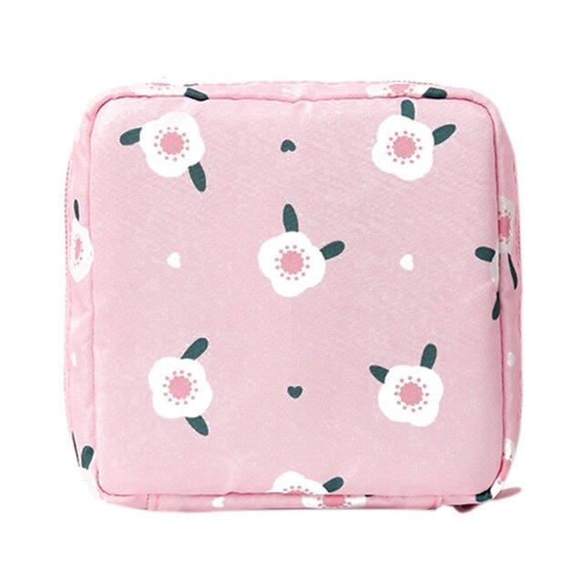 Portable Fabric Large Capacity Pad Tampon Purse Bag