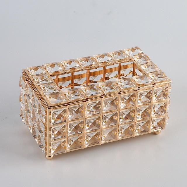 Crystal Glass Tissue Box