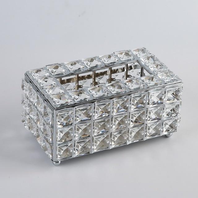 Crystal Glass Tissue Box