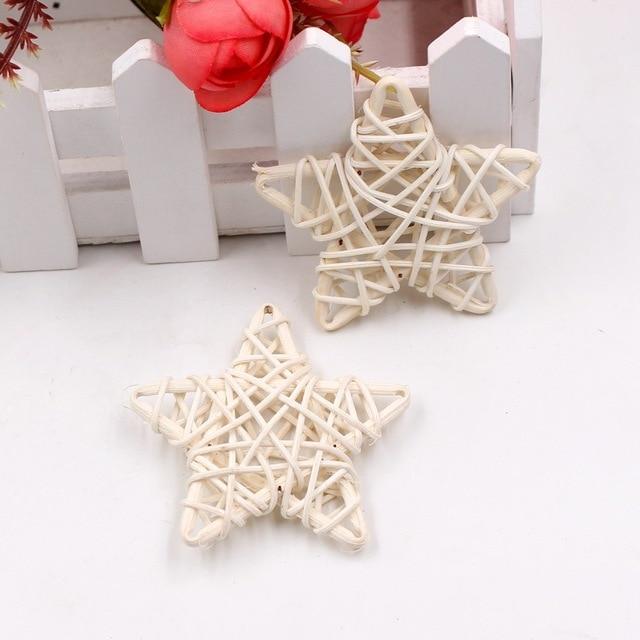 5/10Pcs 3-7Cm Artificial Rattan Straw Ball Home Decoration