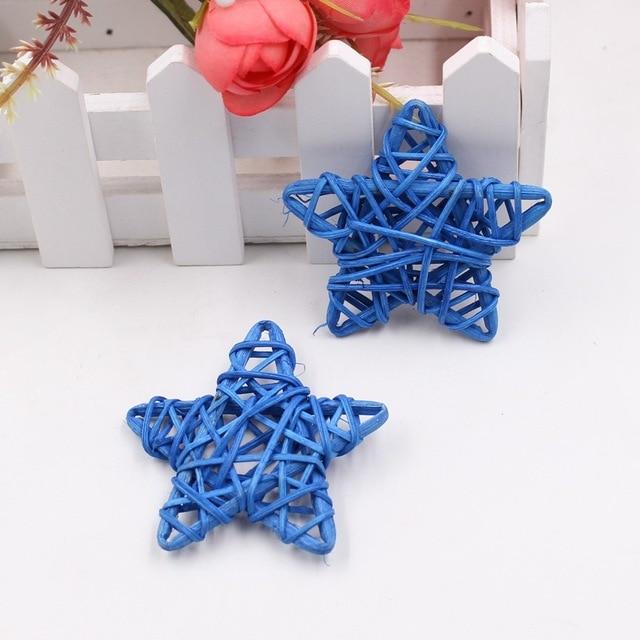 5/10Pcs 3-7Cm Artificial Rattan Straw Ball Home Decoration