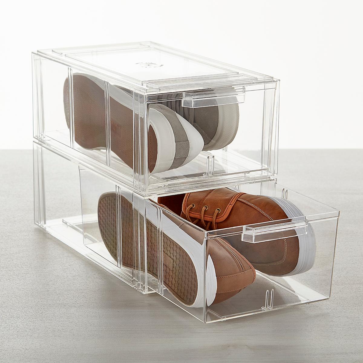 Clear Stackable Large Shoe Drawer