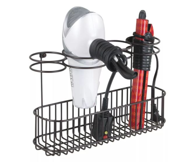 Wall Mount Hair Care Styling Tool Storage